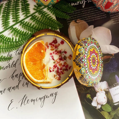 Soy Wax Dried Flower Candle