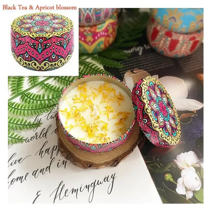 Soy Wax Dried Flower Candle