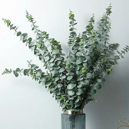 Artificial Eucalyptus Stems Green Leaves