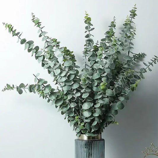 Artificial Eucalyptus Stems Green Leaves