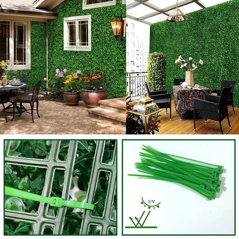 Artificial Boxwood Hedge Wall Panels