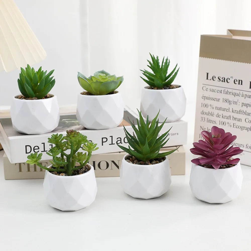 Artificial Mini Succulent Bonsai Plant