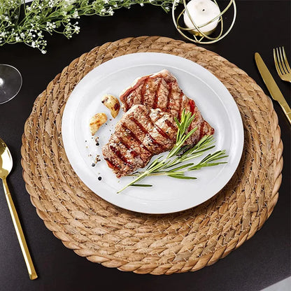 Handwoven Rattan Round Placemats