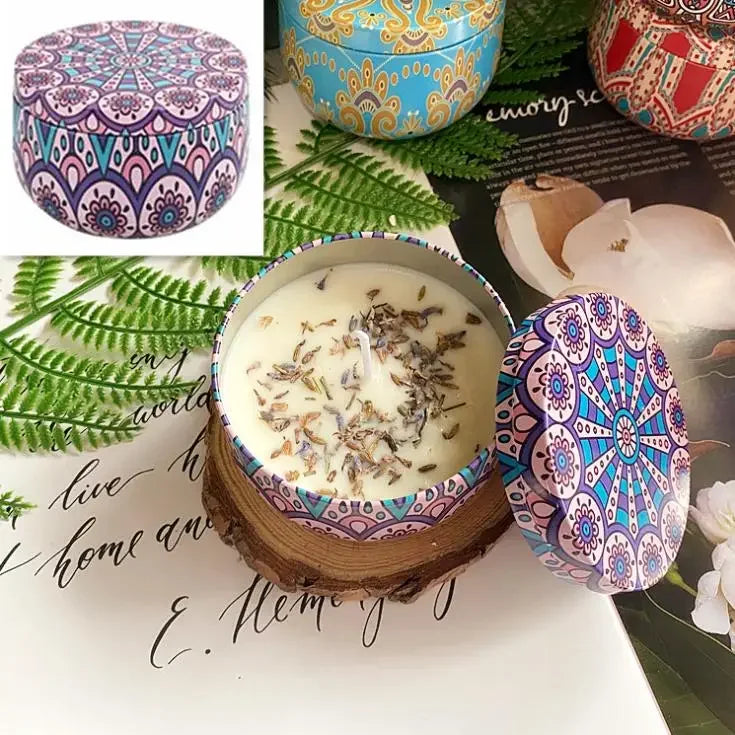 Soy Wax Dried Flower Candle