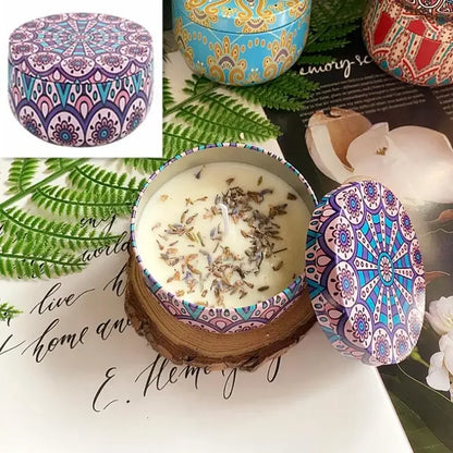 Soy Wax Dried Flower Candle