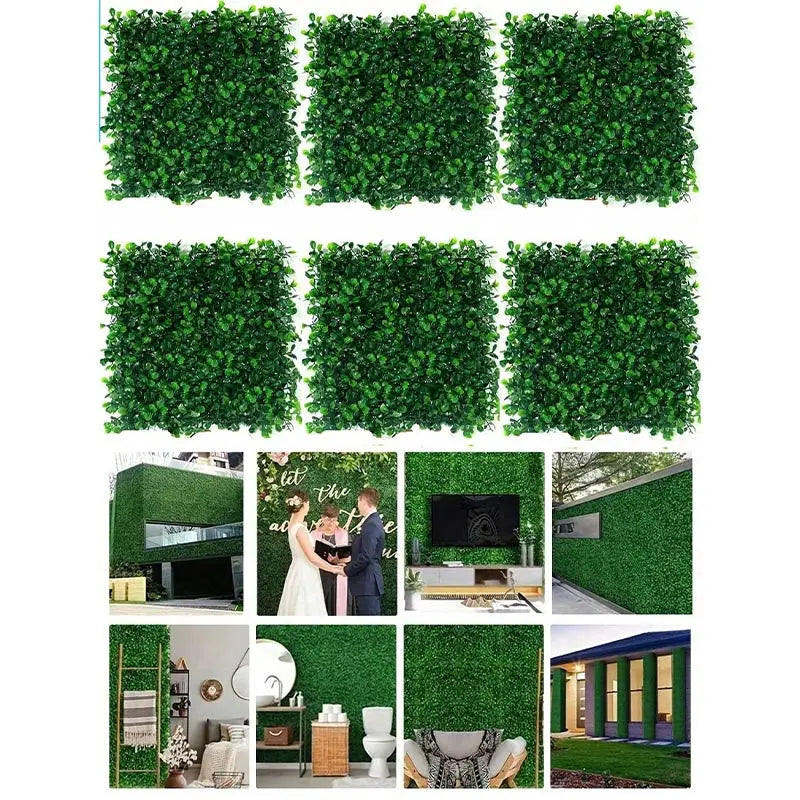 Artificial Boxwood Hedge Wall Panels